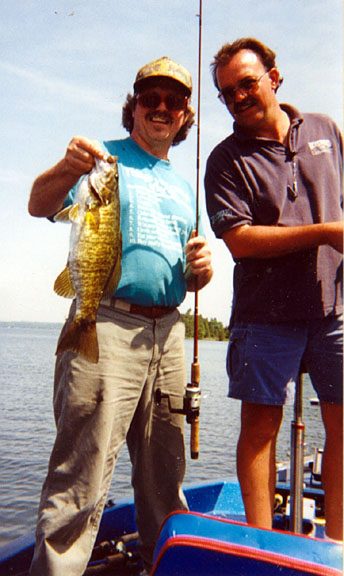 Fred and Gary with smallmouth