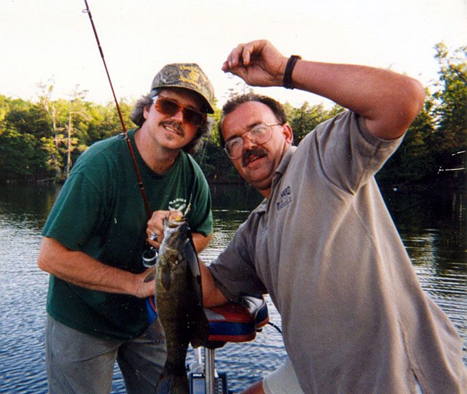 Fred and Gary with smallmouth