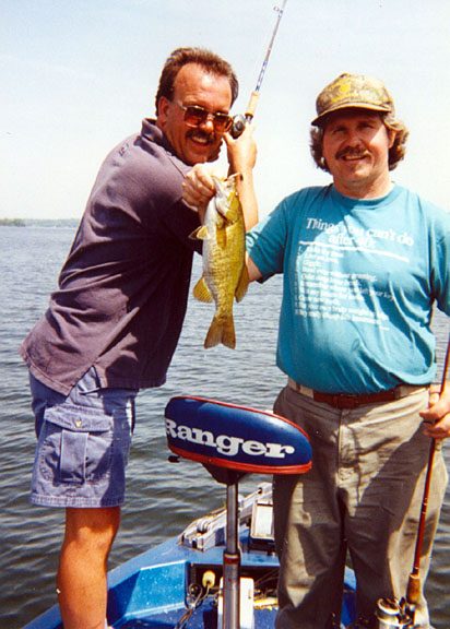 Fred and Gary with smallmouth