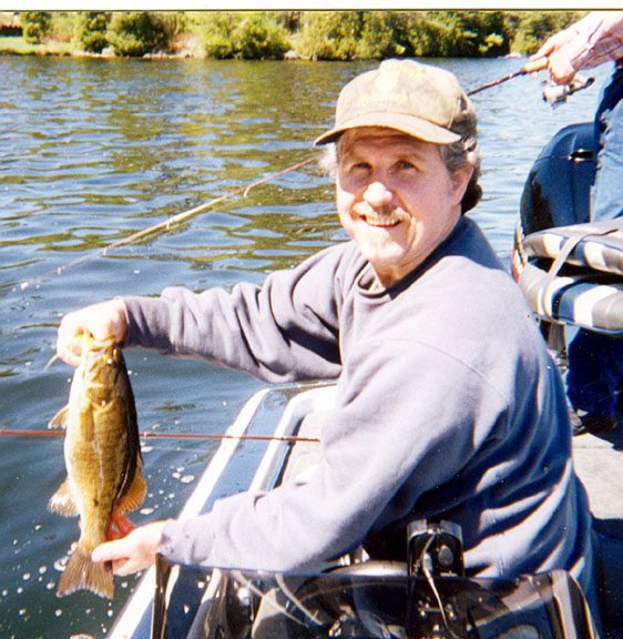 Fred with a smallmouth