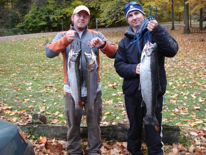 Josh and Jake with some nice steelhead